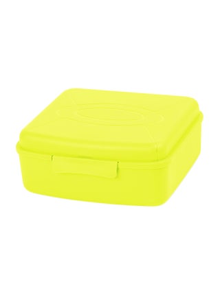 صندوق طعام الغداء بتصميم مربع محكم الإغلاق أصفر نيون 1.4لترات - v1559566318/N26397921A_1