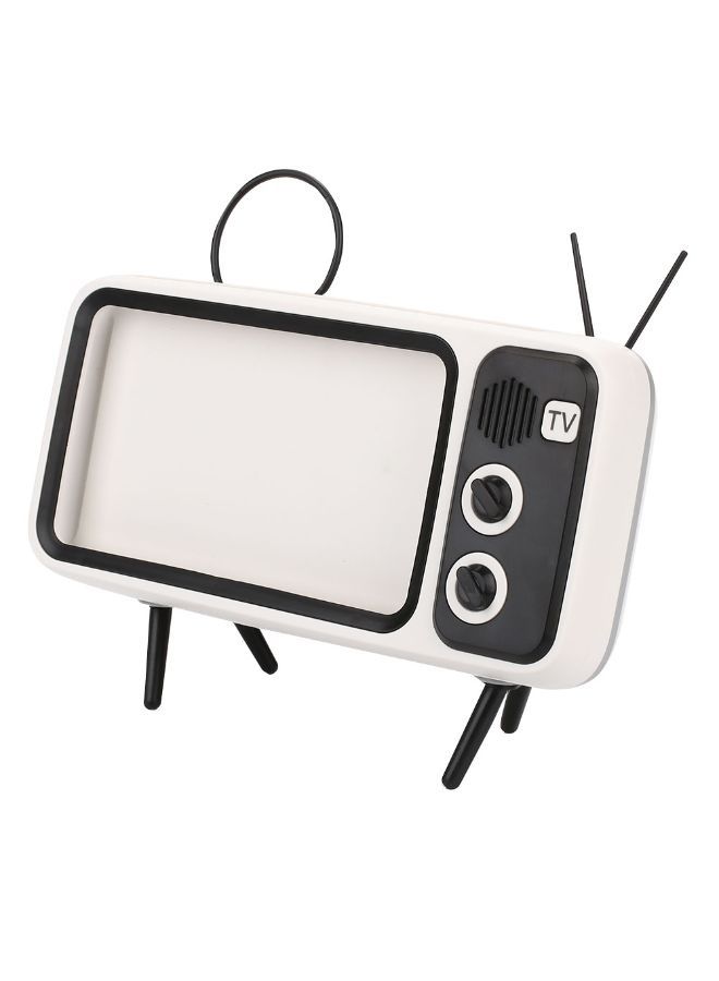 Bluetooth Wireless FM Radio TV Speaker Black/White 