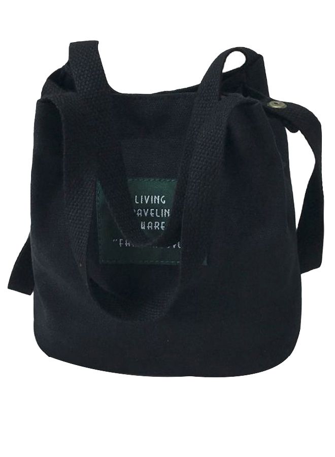 Preppy Style Travel Tote Black  - Image 2