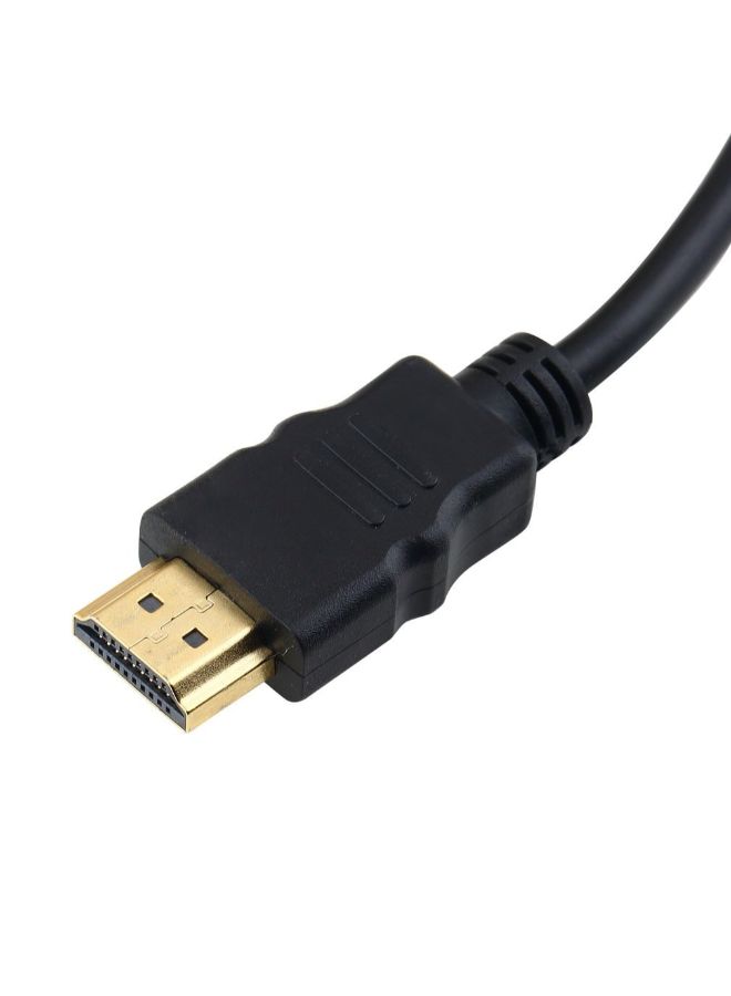 HDMI Male To VGA Cable Converter Black - Image 3