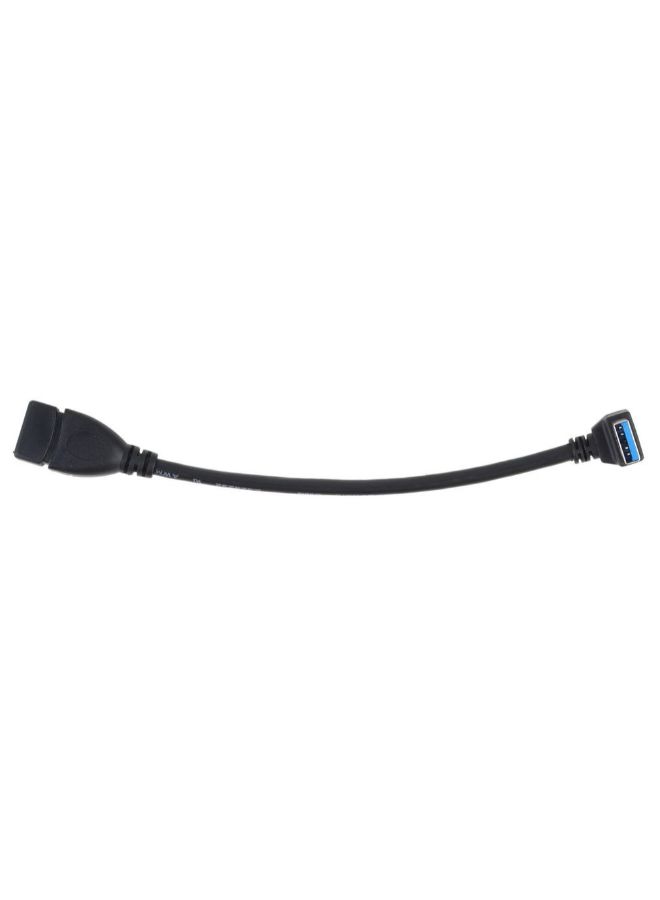 كابل تمديد ومزامنة بيانات لتوصيل منفذ USB 3.0 ذكر  بأنثى A أسود - Image 5