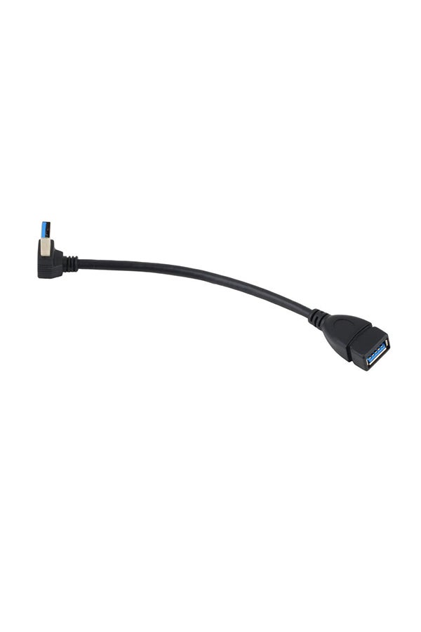 كابل تمديد ومزامنة بيانات لتوصيل منفذ USB 3.0 ذكر  بأنثى A أسود - Image 1