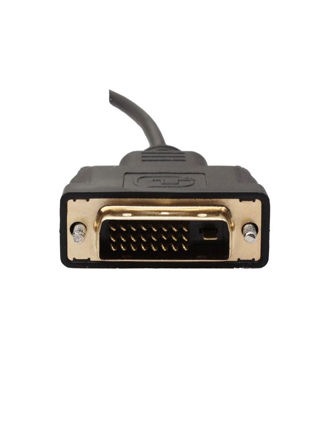 كابل تلفزيون من منفذ DVI D إلى DVI-D ذهبي ذكر بوصلة مزدوجة يناسب جميع الأجهزة أسود - Image 5