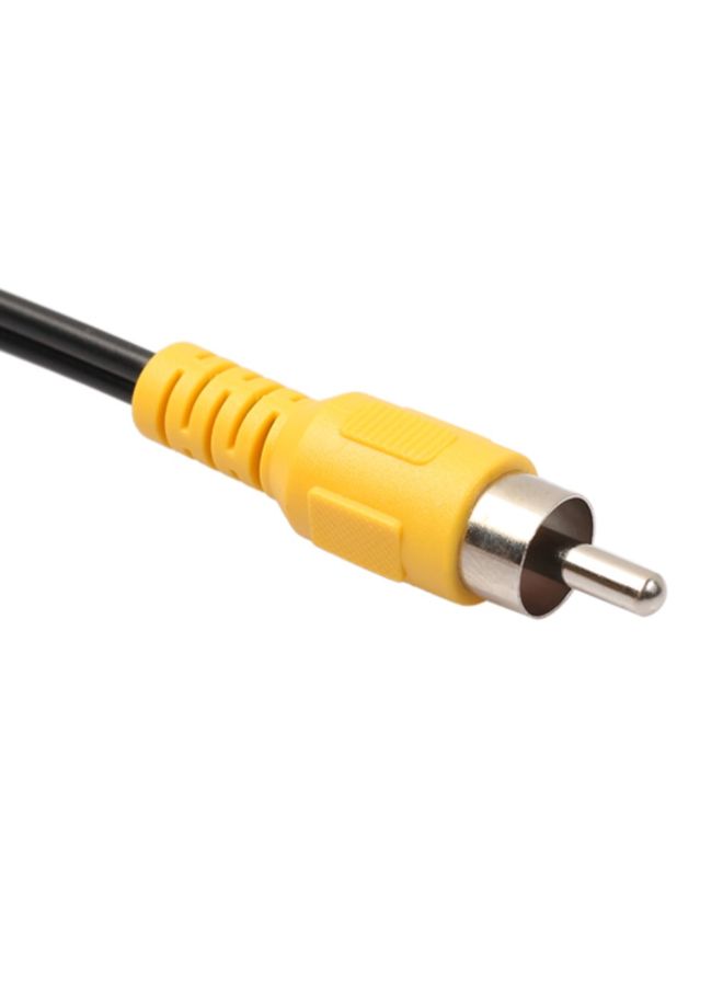 كابل صوت ستيريو RCA ذكر إلى 2RCA أنثى أسود - Image 4