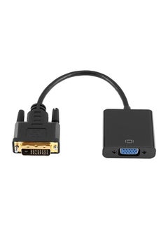 كابل محول نشط من منفذ DVI-D إلى منفذ VGA أسود