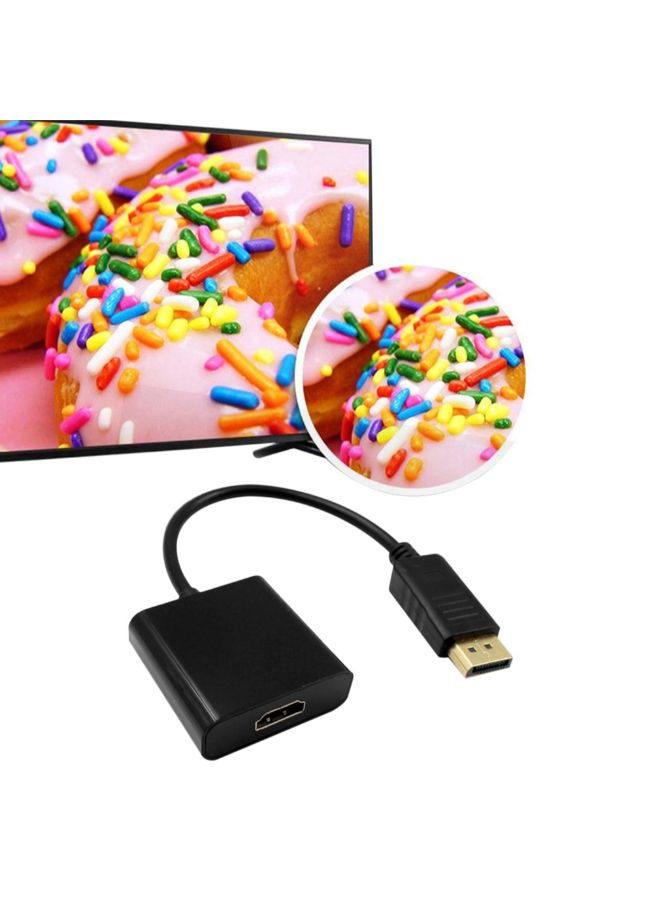Generic - DisplayPort DP To HDMI Adapter | Black - Image 1