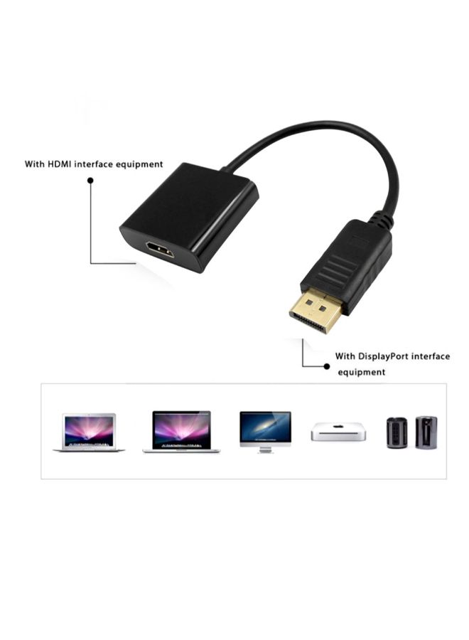 Generic - DisplayPort DP To HDMI Adapter | Black - Image 1