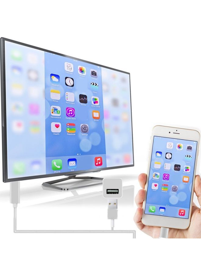 كابل من USB Type C إلى HDMI فضي - Image 5