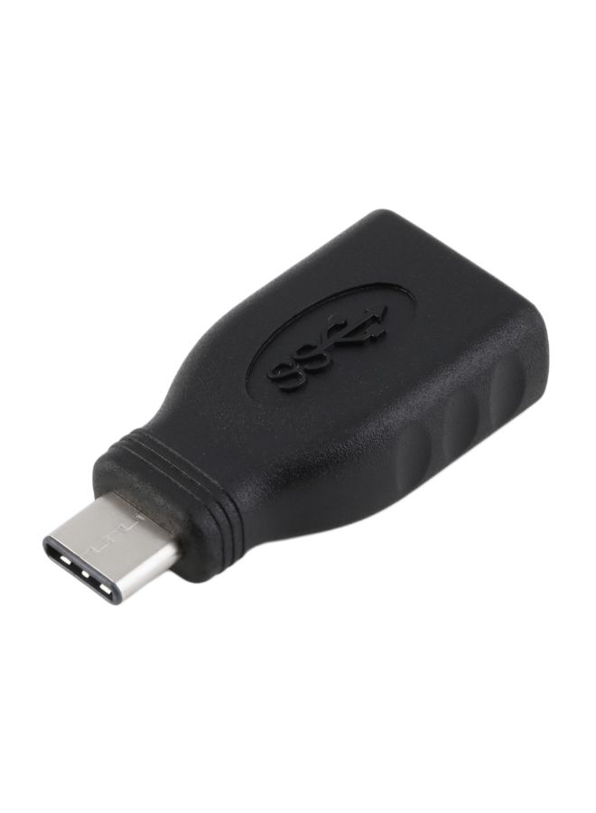 كابل محول بيانات من USB 3.1 Type-C ذكر إلى USB 3.0 A أنثى أسود - Image 2