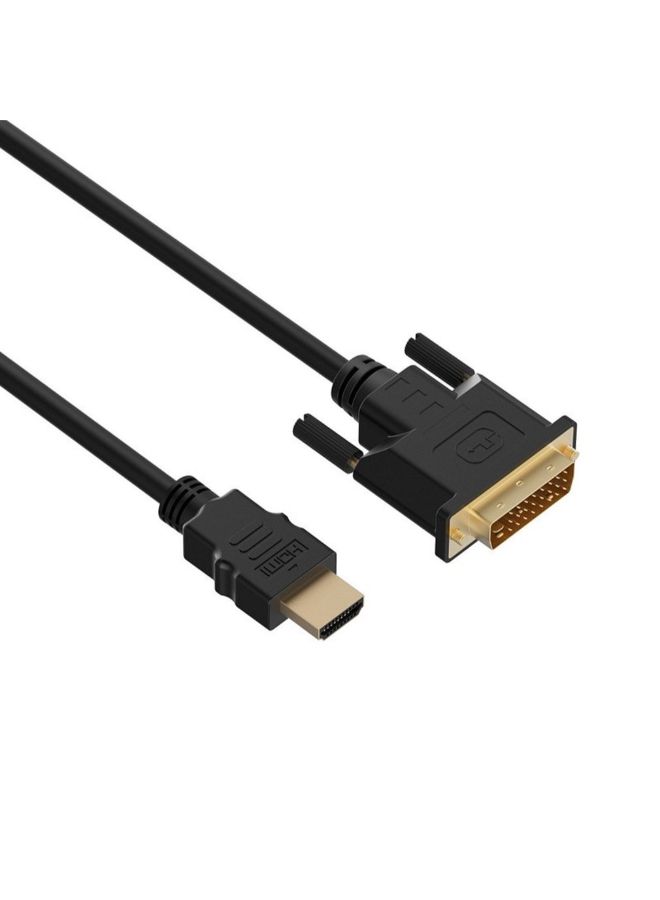 كابل فيديو من HDMI ذكر إلى DVI ذكر إلى HDMI إلى DVI طراز XD770303 أسود - Image 4