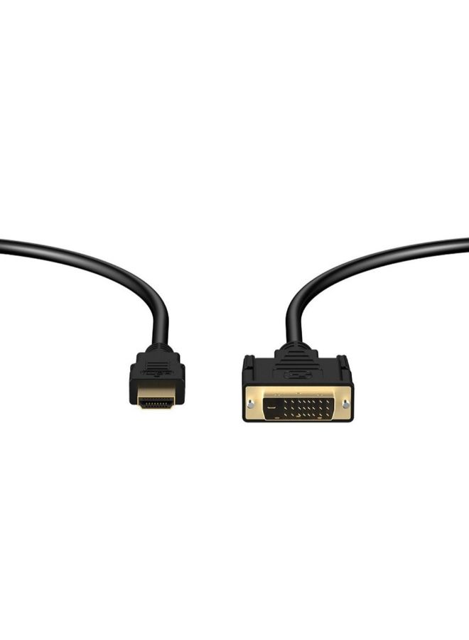 كابل فيديو من HDMI ذكر إلى DVI ذكر إلى HDMI إلى DVI طراز XD770303 أسود - Image 5
