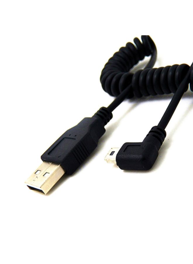 كابل ميني B سبرينج USB 2.0 A ذكر أسود - Image 2
