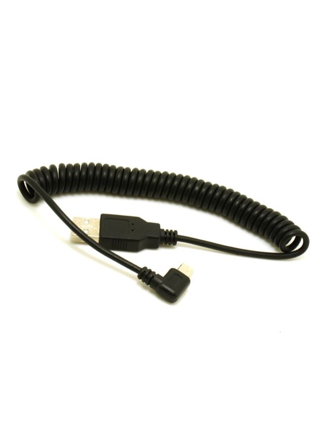 كابل ميني B سبرينج USB 2.0 A ذكر أسود - Image 5