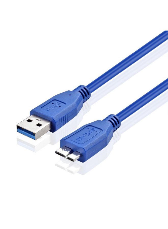 USB 3.0 A To Micro B Cable For External Hard Drive Blue - Image 3