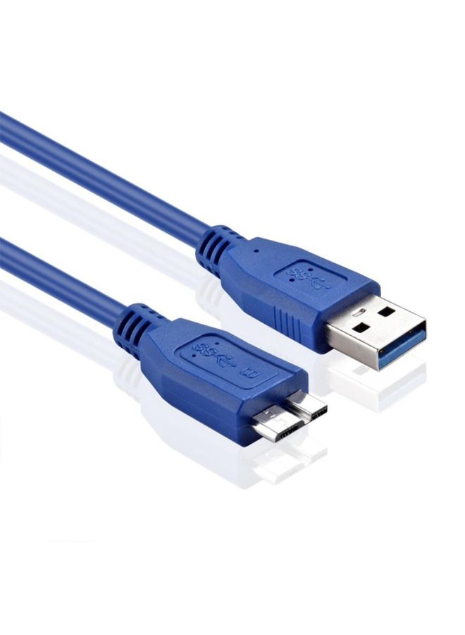 USB 3.0 A To Micro B Cable For External Hard Drive Blue - Image 4
