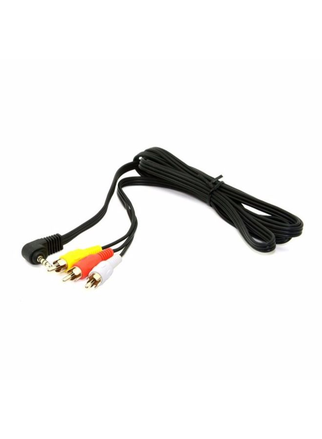 general 3.5mm Mini AV To 3 RCA Male Adapter Cable Black - Image 4