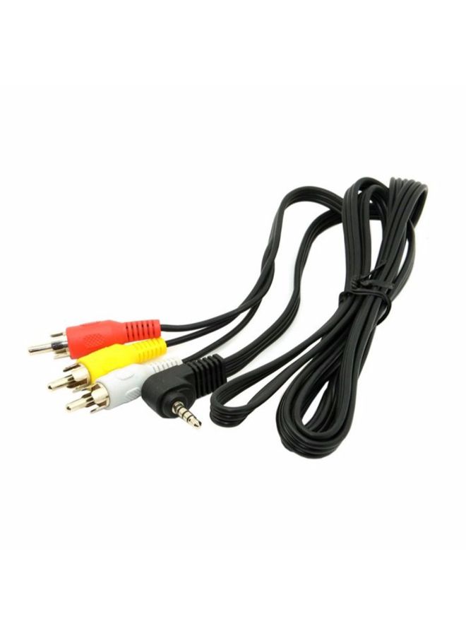 general 3.5mm Mini AV To 3 RCA Male Adapter Cable Black - Image 5