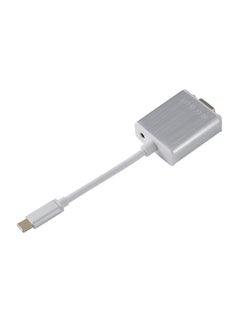USB 3.1 Type C To VGA Converter Cable Silver