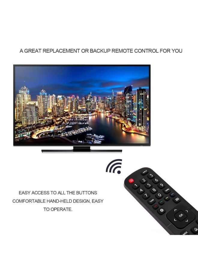 Remote Control Replacement And Backup Accessory For Hisense Television Black  - Image 3
