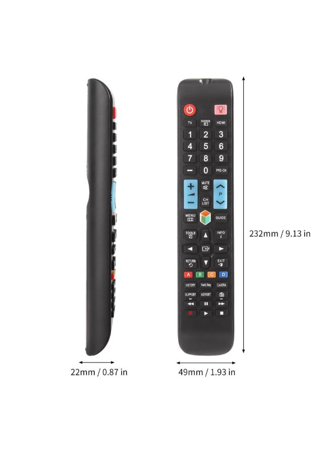 Universal 3D Remote Control For Samsung Smart TV With Backlight Black - Image 4