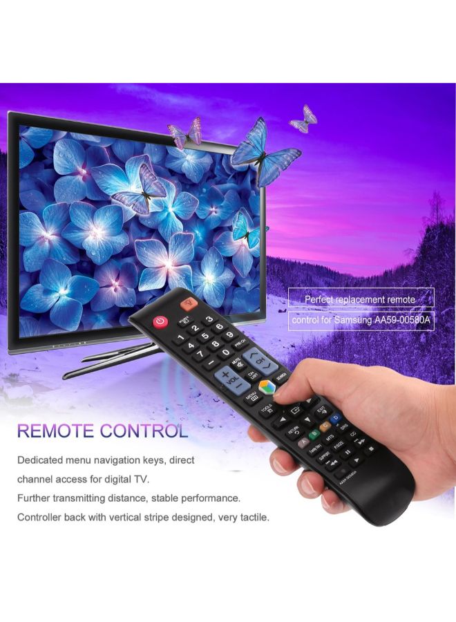 TV Remote Control Replacement With Backlight Button For Samsung Black - Image 3