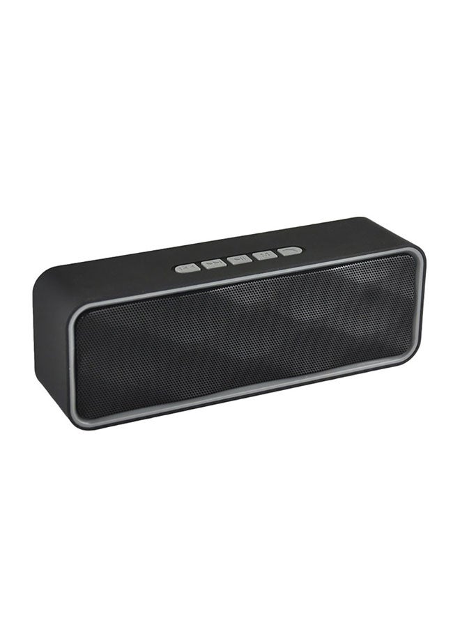 Portable Wireless Super Bass Stereo Speaker Grey - Image 1