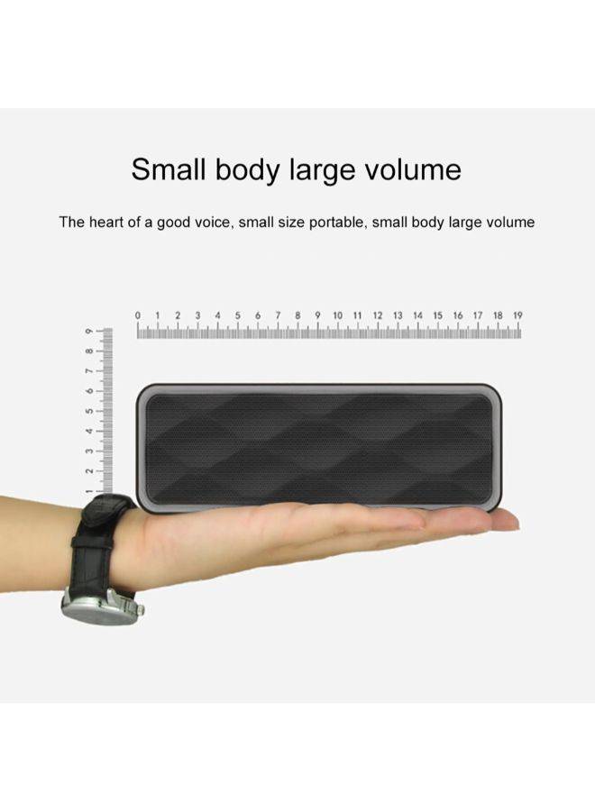 Portable Wireless Super Bass Stereo Speaker Grey - Image 4