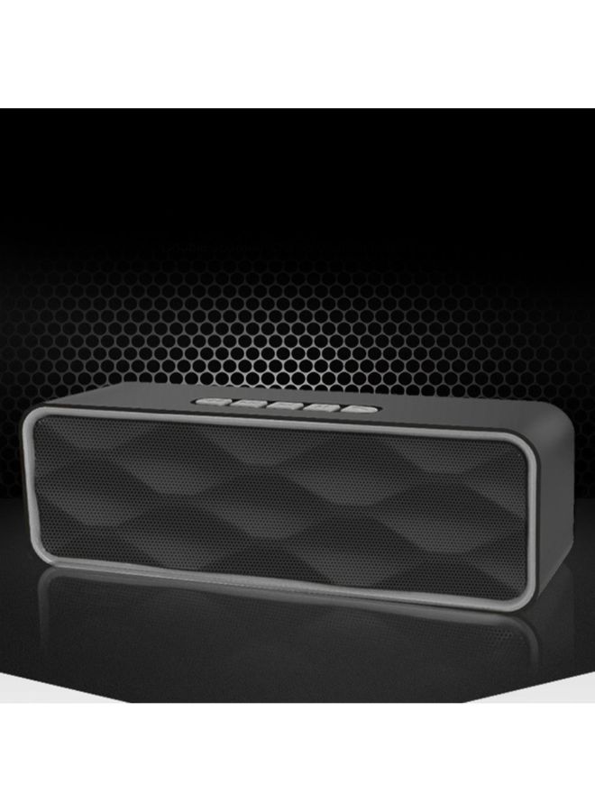 Portable Wireless Super Bass Stereo Speaker Grey - Image 5