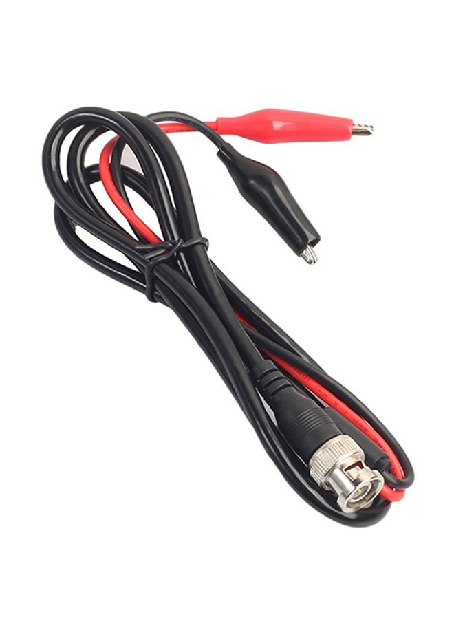 ريكسليس كابل رئيسي لاختبار وفحص جهاز رسم الموجات مع وصلة مقبس ذكر BNC إلى مشبك تمساح مزدوج أسود - Image 1