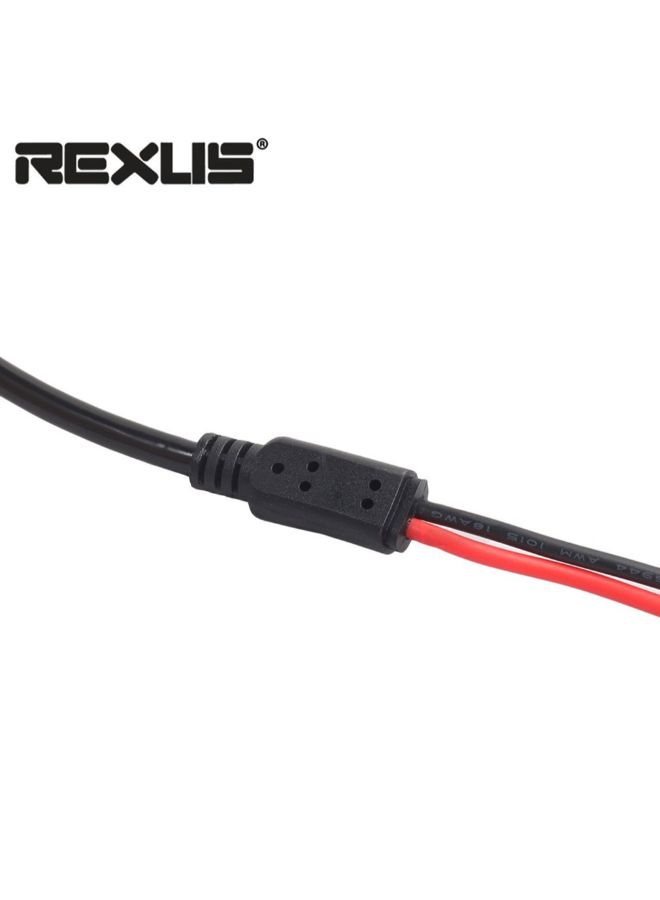 ريكسليس كابل رئيسي لاختبار وفحص جهاز رسم الموجات مع وصلة مقبس ذكر BNC إلى مشبك تمساح مزدوج أسود - Image 5