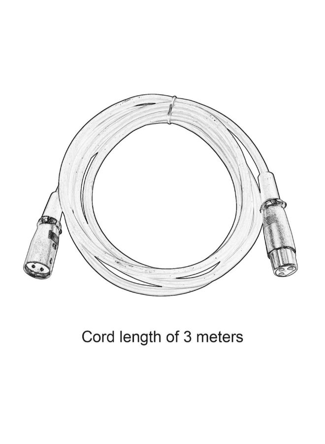 ريكسليس كابل تمديد شامل من ريكسليس من منفذ XLR ذكر بعدد 3 أسنان إلى XLR أنثى لتوصيل الميكروفون أسود - Image 3