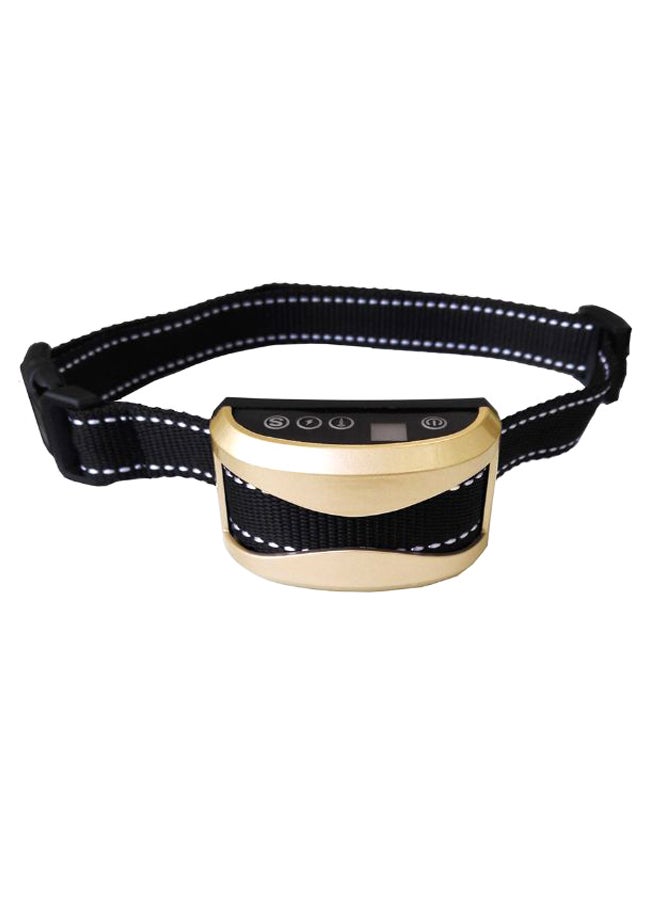 Pet Anti-Bark Safety Collar Belt Black/Gold 35 x 5cm