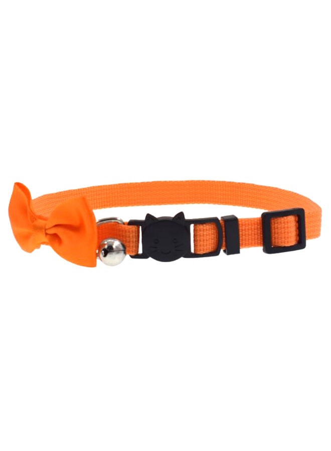 Pet Bow Tie Safety Collar Belt Orange/Black