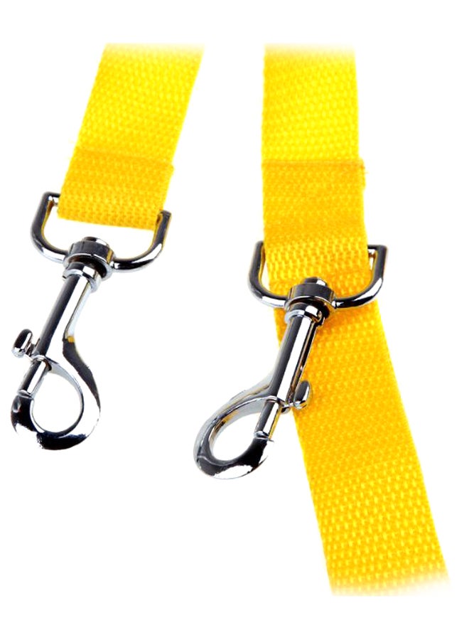 طوق كلب مزود بحزام أصفر - Image 1