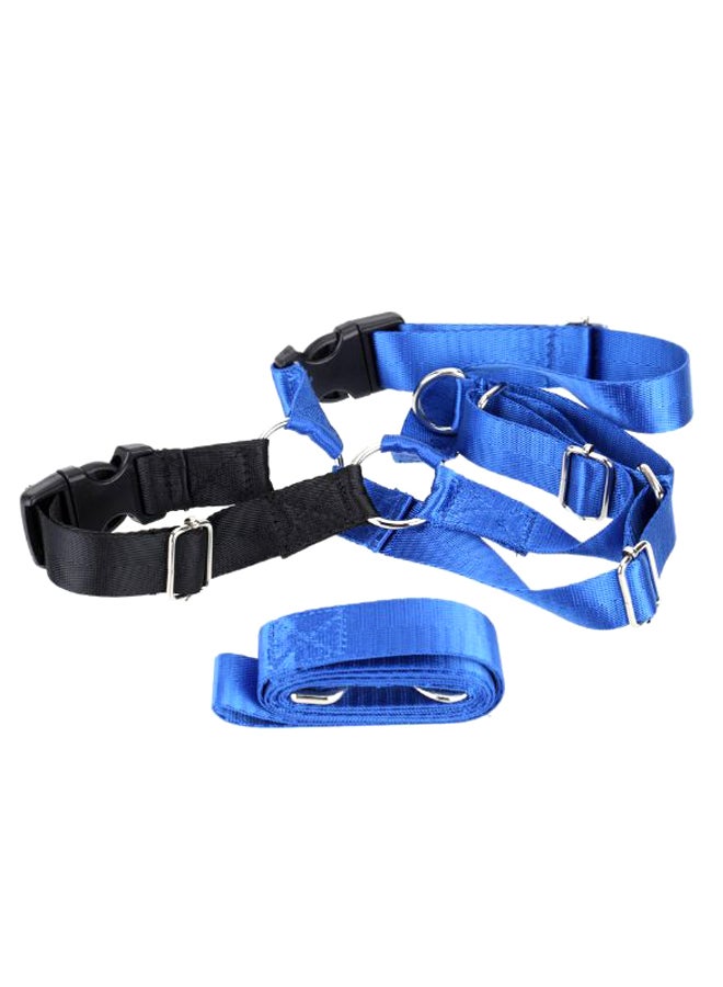 سرج جر قابل للتعديل لتدريب الكلاب وقيادتها أزرق L - Image 1