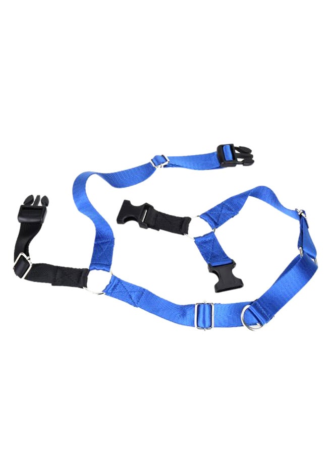 سرج جر قابل للتعديل لتدريب الكلاب وقيادتها أزرق L - Image 2