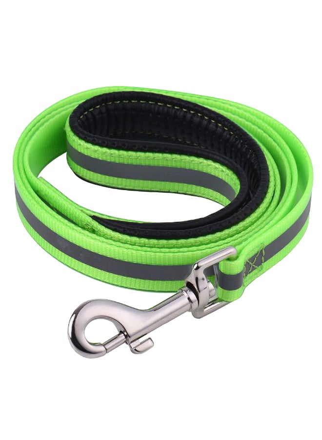 Reflective Dog Leash With Double Handles Green 1.2meter - Image 1