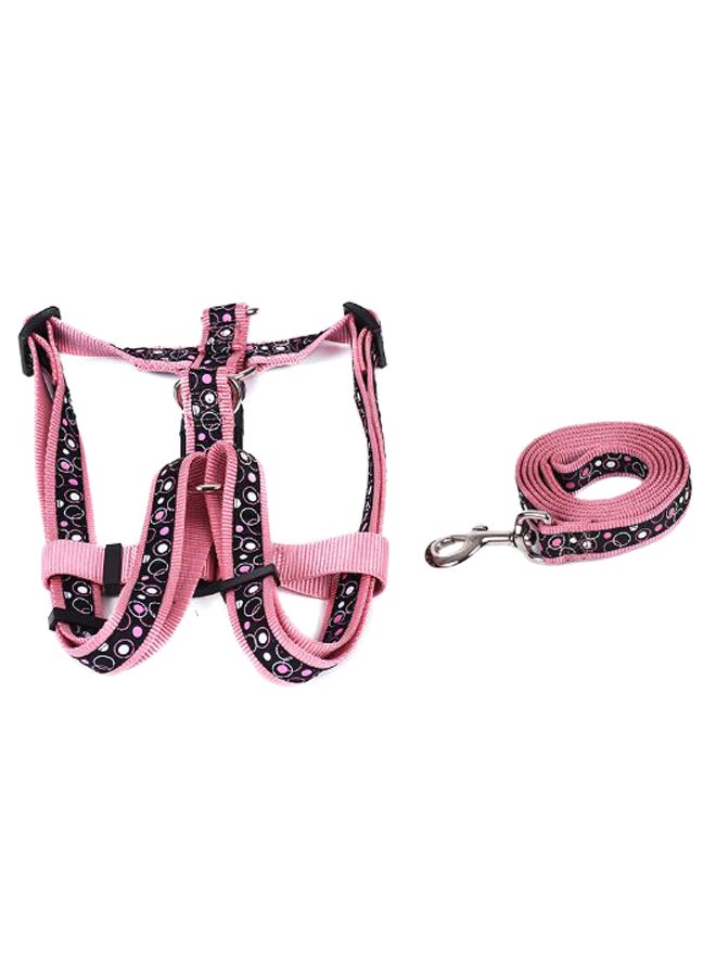 طقم طوق ومقود للكلاب من قطعتين وردي S/L - Image 2