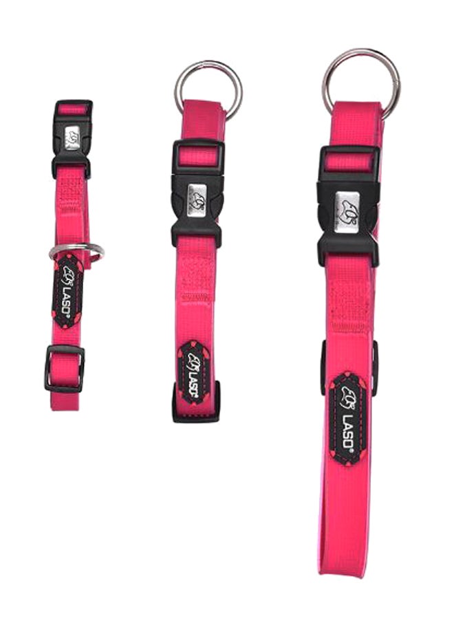 2-Piece Dog Collar And Leash Set Rose Red S/M/L - Image 2