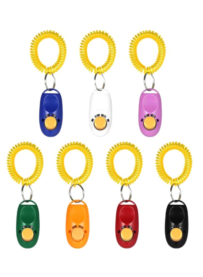 7-Piece Dog Training Clicker Set Multicolour - Image 1