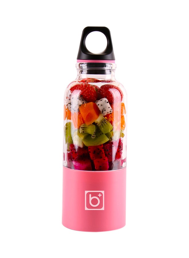 ماركة غير محددة - عصارة كهربائية محمولة قابلة للشحن بمنفذ USB 0.5 L H24825 وردي - Image 1