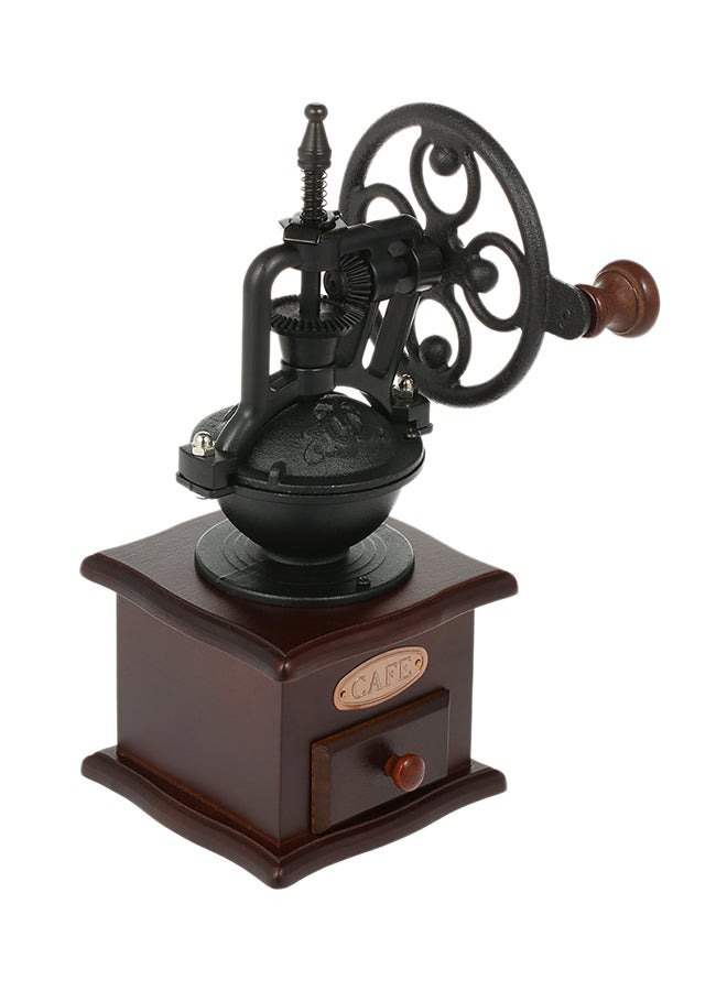 Manual Coffee Grinder Antique Hand Crank With Grind Settings Black 1.134kg 