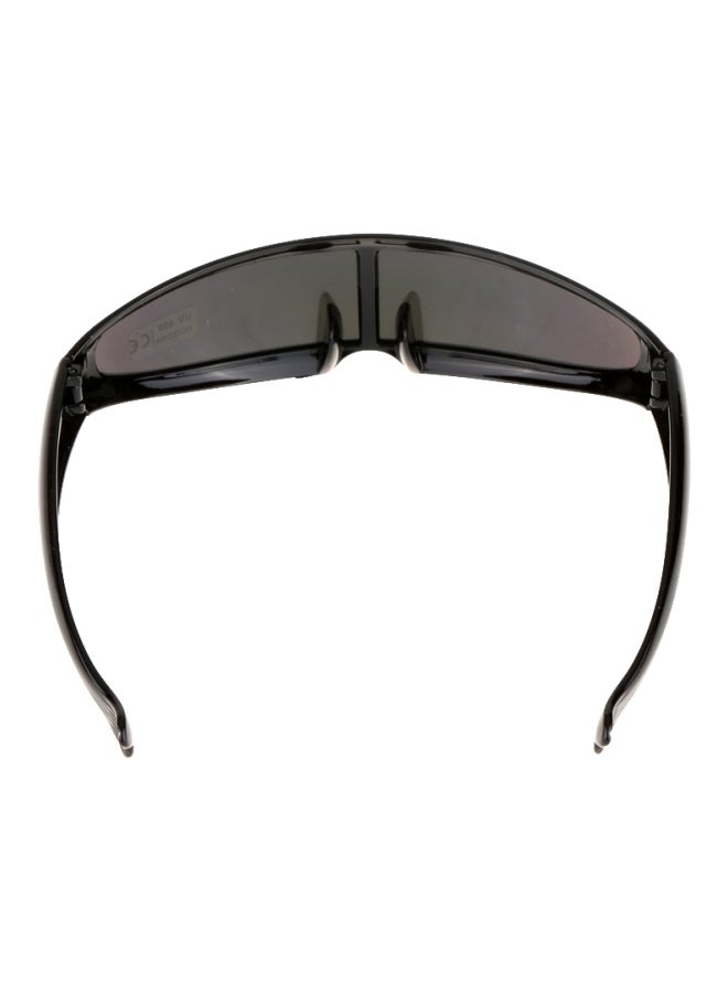 نظارة شمسية بإطار بتصميم ذيل سمكة وعدسة أحادية مناسبة للارتداء في الخارج وأثناء القيادة - مقاس العدسة: 49 مم - Image 3