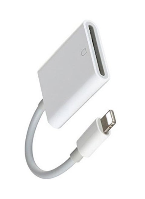 Lightning To SD Card Reader For iPhone White