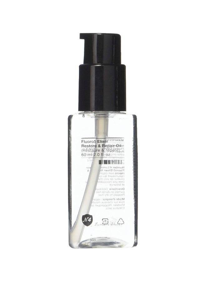 Number 4 Fluoro5 Elixer Restore And Repair Oil