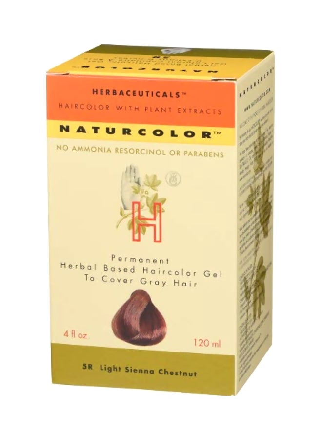 Naturcolor Permanent Herbal Based Hair Colour Gel 5R Light Sienna 