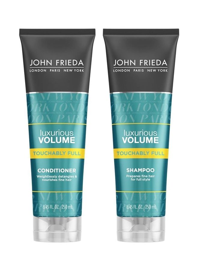 John Frieda - Pack Of 2 Luxurious Volume Shampoo And Conditioner Set 250ml - Image 1