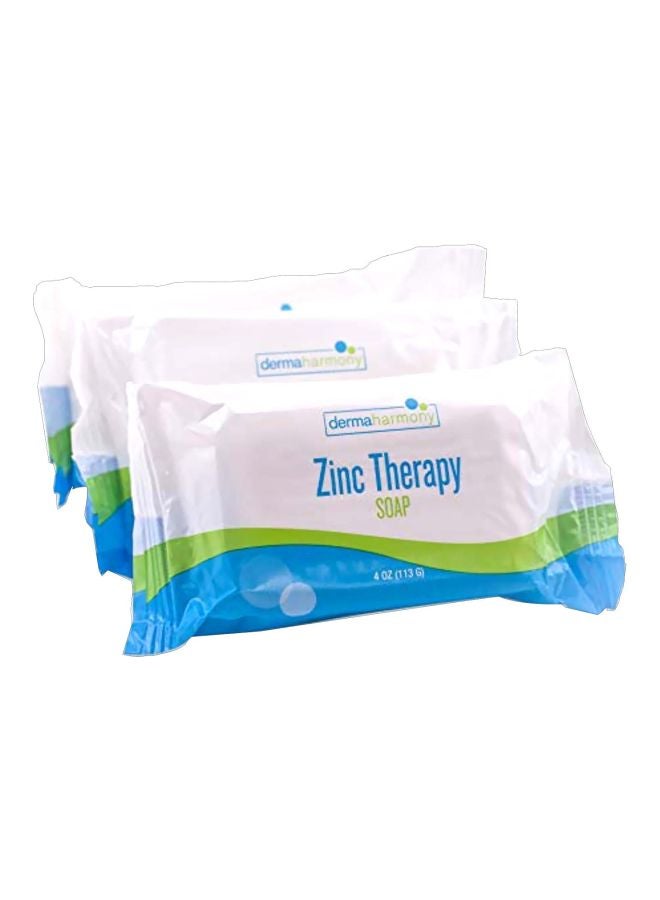 ديرماهارموني مجموعة ألواح صابون بخلاصة الزنك للمعالجة ومكونة من 4 قطع - Image 1