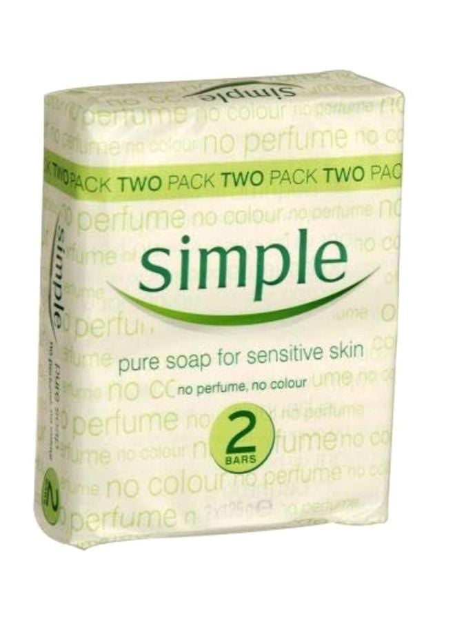 2-Piece Sensitive Skin Pure Soap Set 125grams