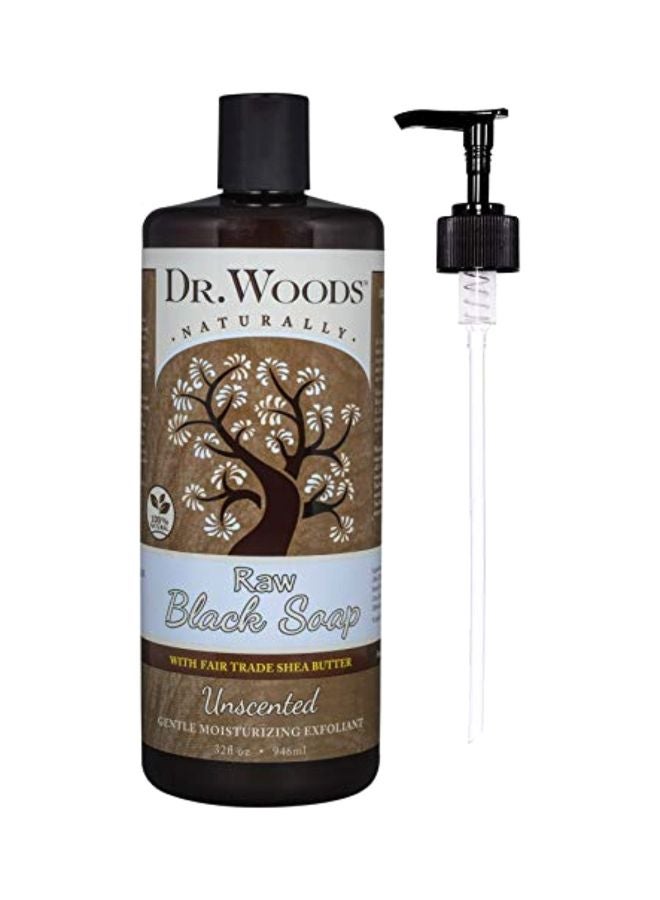 د.وودز صابون أسود خام غير معطر بخلاصة زبدة الشيا العضوية - Image 1